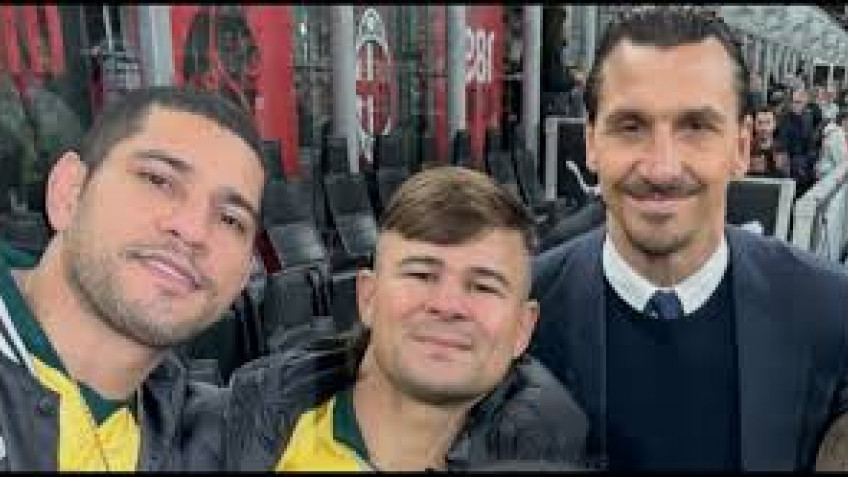 Алекс Перейра встретился со Златаном Ибрагимовичем в Италии