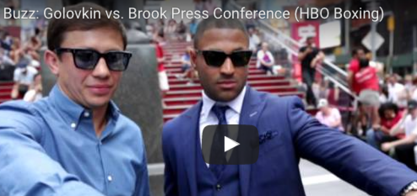 Видеосюжет о пресс-конференции Головкин-Брук в Нью-Йорке