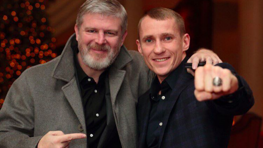 Кадр дня: Андрей Рябинский и Эдуард Трояновский