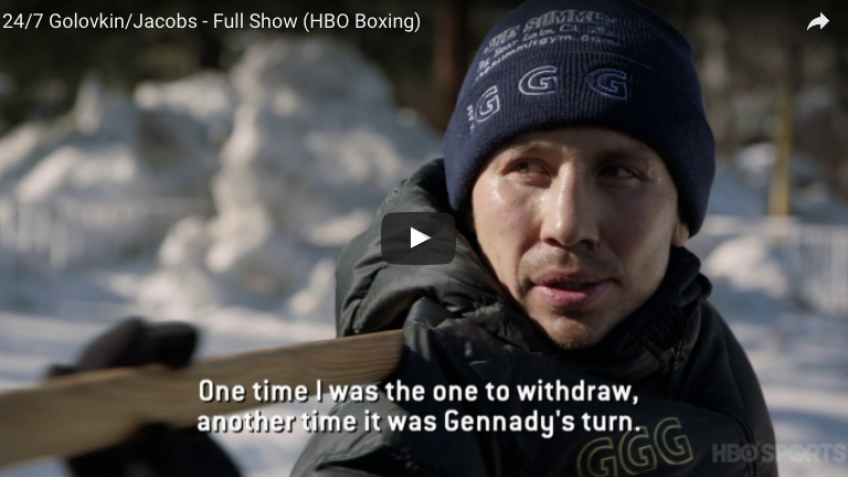Видео: 24/7 Golovkin/Jacobs - Full Show (HBO Boxing)