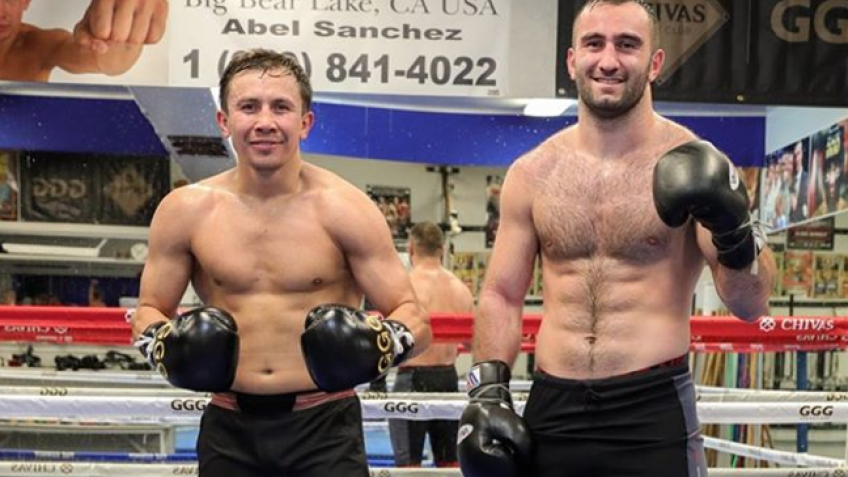 Кадр дня: Головкин и Гассиев готовятся к следующим боям в Биг Бэр