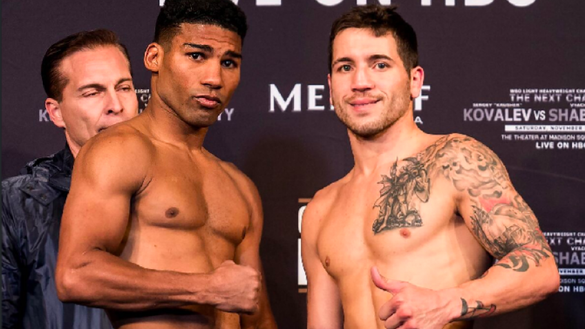 Кадр дня: Юриоркис Гамбоа и Джейсон Соса прошли взвешивание