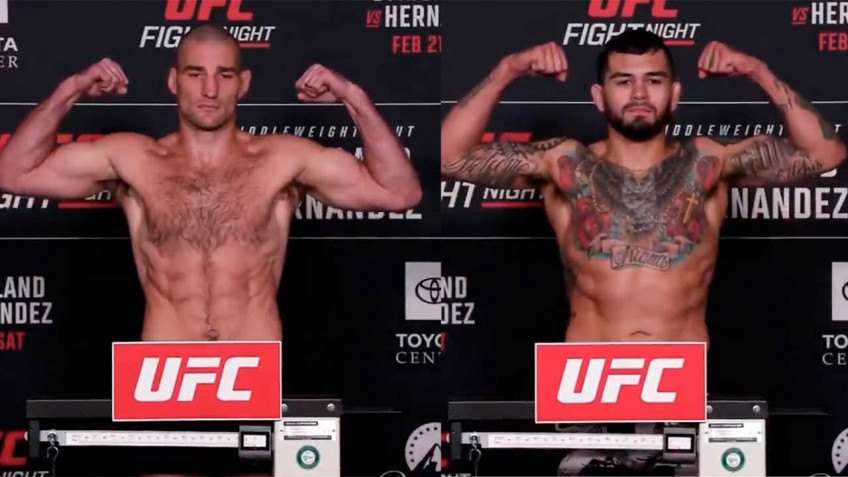 Шон Стрикланд и Энтони Эрнандес успешно прошли взвешивание