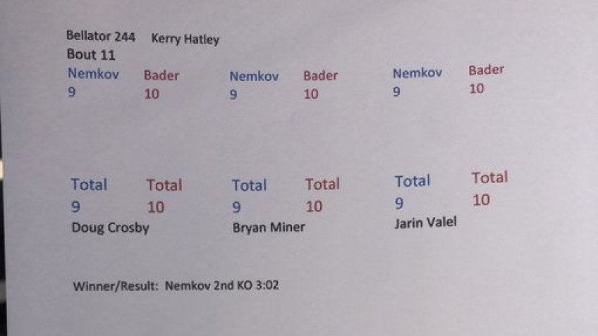 Кадр Дня: Бейдер забрал первый раунд боя с Немковым, решили судьи