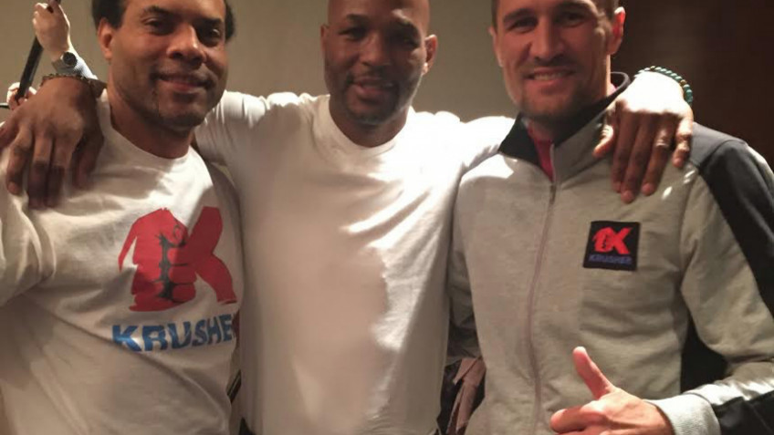 Кадр дня: Джон Дэвид Джексон, Бернард Хопкинс и Сергей Ковалев