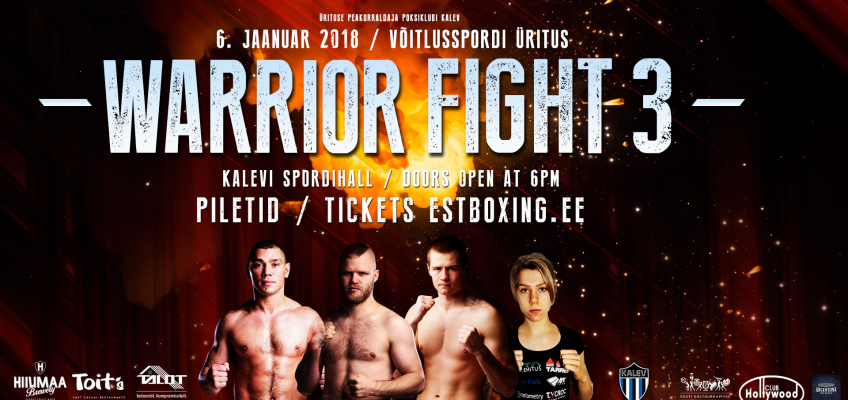 Анонс вечера бокса в Таллине 6 января