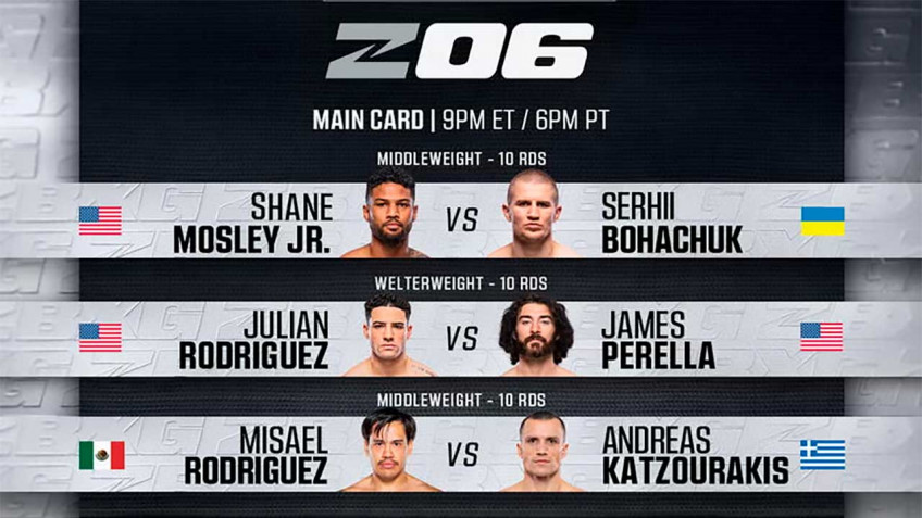 Полный состав участников Zuffa Boxing 6: Сергей Богачук – Шейн Мозли-младший