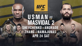 UFC 261: Усман-Масвидаль 2, Жанг-Намаюнас, Шевченко-Андраде