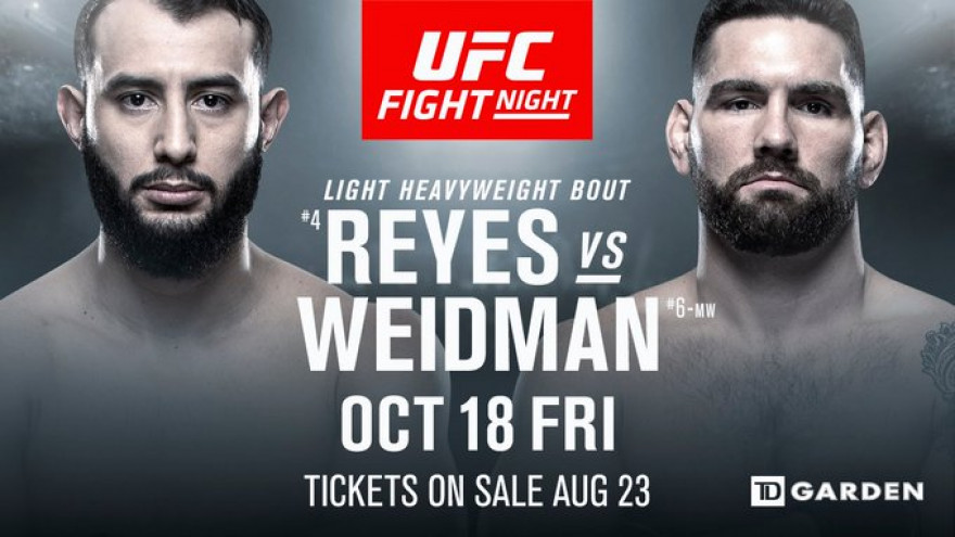 UFC on ESPN 6: Рейес-Вайдман, Родригес-Стивенс