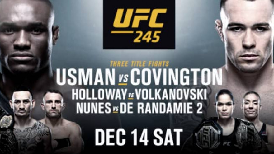 UFC 245: Усман-Ковингтон, Холлоуэй-Волкановски, Мораес-Алдо, Ян-Фейбер